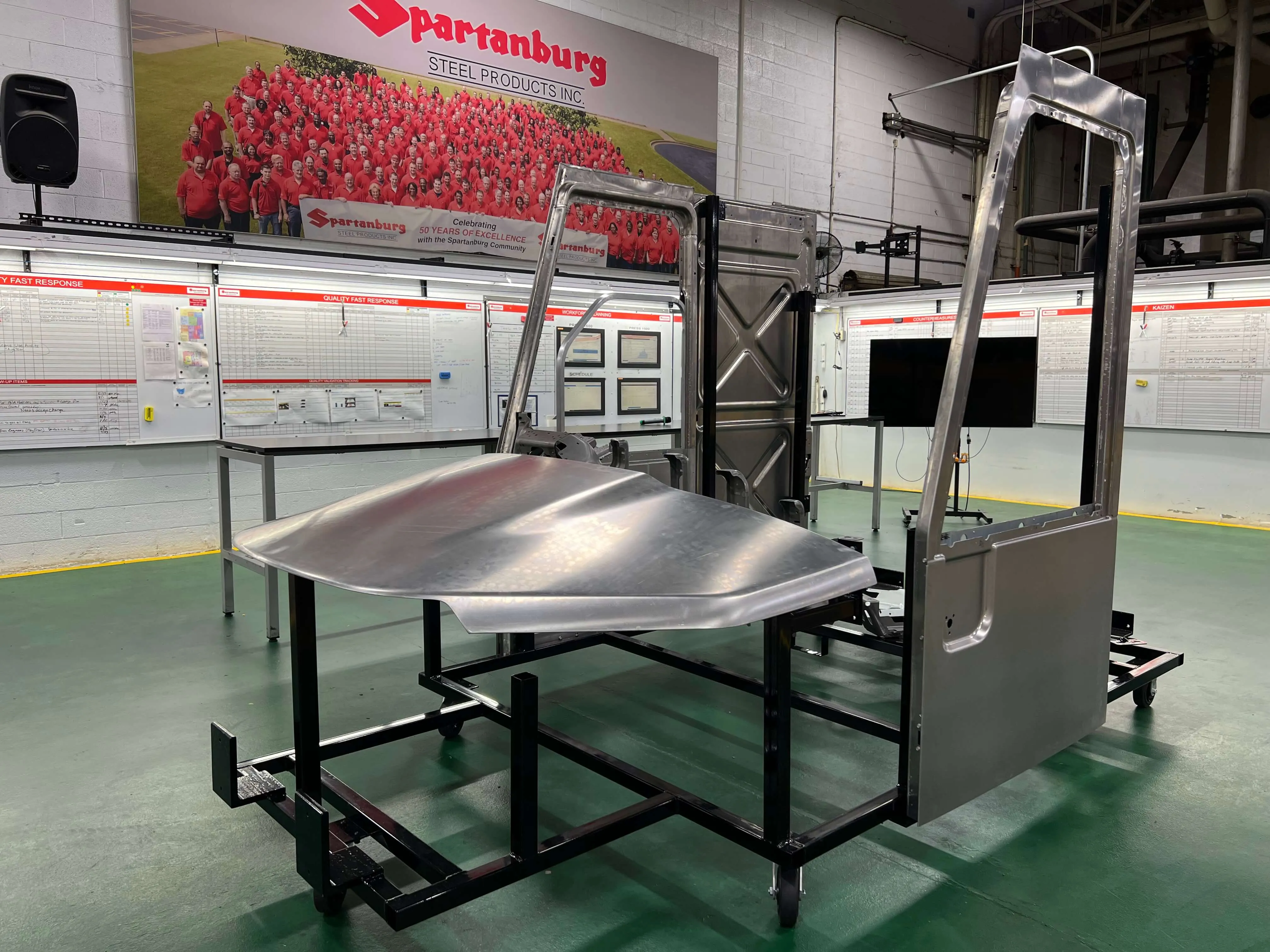 Advanced metal fabrication facility in operation