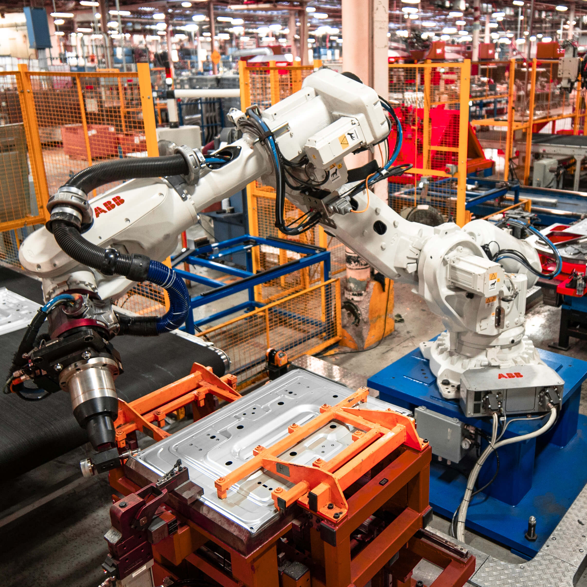 Wide view of production floor